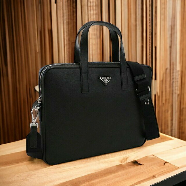 楽天市場】プラダ ブリーフケース メンズ PRADA SAFFIANO TRAVEL 