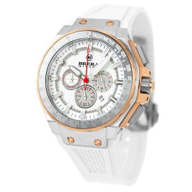 ブレラ ミラノ GRANTURISMO GT2 CHRONOGRAPH QUARTZ クオーツ 腕時計 ブランド メンズ クロノグラフ BRERA MILANO BMGTQC4505 アナログ ホワイト 白 ギフト 父の日 プレゼント 実用的