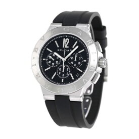 【クロス付】 ブルガリ 時計 ブランド BVLGARI ディアゴノ 41mm 自動巻き メンズ DG41BSVDCH-SET-BLK ブラック 腕時計 記念品 プレゼント ギフト