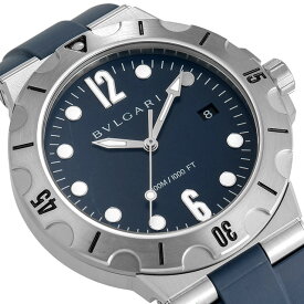 【クロス付】 ブルガリ ディアゴノ 自動巻き 腕時計 ブランド メンズ BVLGARI DP41C3SVSD ブルー スイス製 記念品 ギフト 父の日 プレゼント 実用的