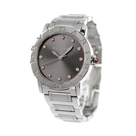 【クロス付】 ブルガリ ブルガリブルガリ 自動巻き 腕時計 レディース ダイヤモンド BVLGARI BBL33C6SS12 アナログ グレー スイス製