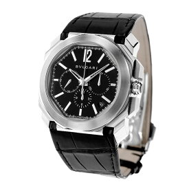【クロス付】 ブルガリ 時計 BVLGARI オクト ヴェロチッシモ 41mm 自動巻き BGO41BSLDCH 腕時計 ブランド ブラック 記念品 プレゼント ギフト