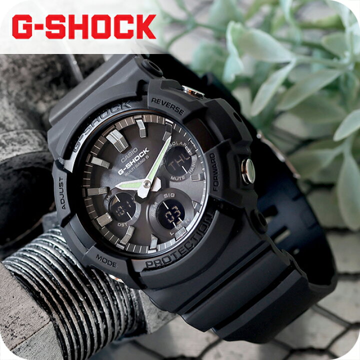 楽天市場】gショック ジーショック G-SHOCK ブラック 黒 電波ソーラー 