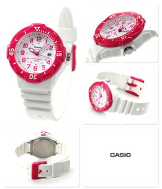 カシオ 腕時計 チープカシオ 海外モデル デイト LRW-200H-4BVDF CASIO クオーツ ホワイト×ピンク チプカシ 時計