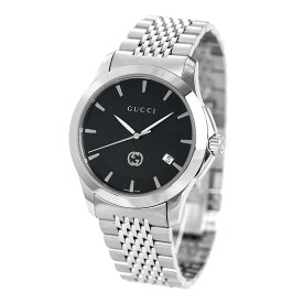 【クロス付】 グッチ 時計 Gタイムレス 40mm メンズ 腕時計 ブランド YA1264106 GUCCI ブラック 記念品 プレゼント ギフト