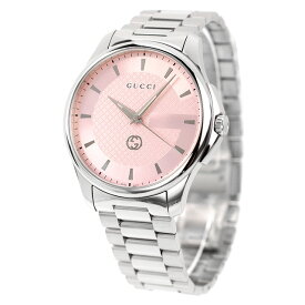 【クロス付】 グッチ Gタイムレス クオーツ 腕時計 ブランド メンズ GUCCI YA126368 アナログ ピンク スイス製 記念品 ギフト 父の日 プレゼント 実用的
