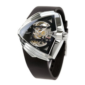 ハミルトン ベンチュラ XXL スケルトン オート 46mm 自動巻き 腕時計 ブランド メンズ オープンハート HAMILTON H24625330 アナログ ブラック 黒 スイス製 ギフト 父の日 プレゼント 実用的