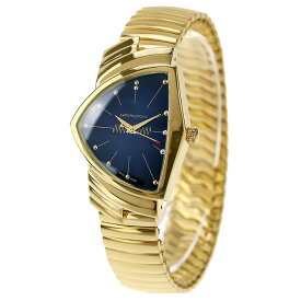 ハミルトン ベンチュラ 32.3mm クオーツ 腕時計 ブランド メンズ HAMILTON H24301141 アナログ ブルー ゴールド スイス製 父の日 プレゼント 実用的