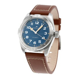 ハミルトン カーキ フィールド エクスペディション オート 37mm 自動巻き 腕時計 ブランド メンズ HAMILTON H70225540 アナログ ブルー ブラウン スイス製