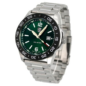 �_����ɍő�+9�{�^ ���~�m�b�N�X �p�V�t�B�b�N �_�C�o�[ 3120 �V���[�Y 44mm �N�I�[�c �����Y �r���v 3137 �O���[�� LUMINOX