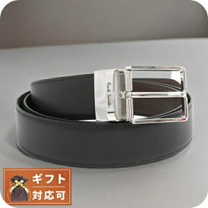 �|�[���X�~�X PAUL SMITH �x���g M1A-4437-CCUT-78 �����Y �u���b�N �u���E�� �V���o�[