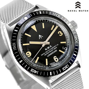 �i�o���E�H�b�` NAVAL WATCH Produced by LOWERCASE �N�H�[�c �d�r�� �r���v �u�����h �����Y NAVAL WATCH FRXB001 �A�i���O �u���b�N �� ���{�� ������� �h�� �v���[���g �j�� ���p�I