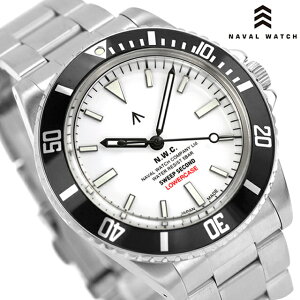 �i�o���E�H�b�` Produced By LOWERCASE Sweep Second Sec.hands Diver �N�H�[�c �d�r�� �r���v �u�����h �����Y NAVAL WATCH FRXE006 �A�i���O �z���C�g �� ���{�� ������� �h�� �v���[���g �j�� ���p�I