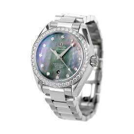 オメガ シーマスター アクアテラ 34mm 自動巻き 腕時計 レディース ダイヤモンド OMEGA 231.15.34.20.57.001 アナログ グレーシェル スイス製
