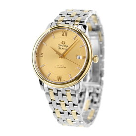 オメガ デビル 37mm 自動巻き K18 腕時計 ブランド メンズ ダイヤモンド OMEGA 424.20.37.20.58.001 アナログ ゴールド スイス製 成人祝い プレゼント ギフト