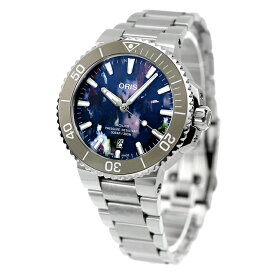 オリス アクイス デイト アップサイクル 41.5mm 再生PETプラスチック 自動巻き メンズ 腕時計 ブランド 01 733 7766 4150-Set ORIS 記念品 ギフト 父の日 プレゼント 実用的