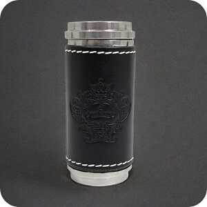 オロビアンコ 携帯灰皿 メンズ レディース ブランド Orobianco アルミ合金、牛革 革巻き ORA-001 BK ブラック 小物