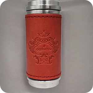 オロビアンコ 携帯灰皿 メンズ レディース ブランド Orobianco アルミ合金、牛革 革巻き ORA-001 RD レッド 小物