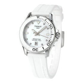 ティソ T-スポーツ シースター 1000 クオーツ 腕時計 ブランド メンズ ダイヤモンド TISSOT T120.210.17.116.00 アナログ ホワイトシェル ホワイト 白 スイス製 父の日 プレゼント 実用的