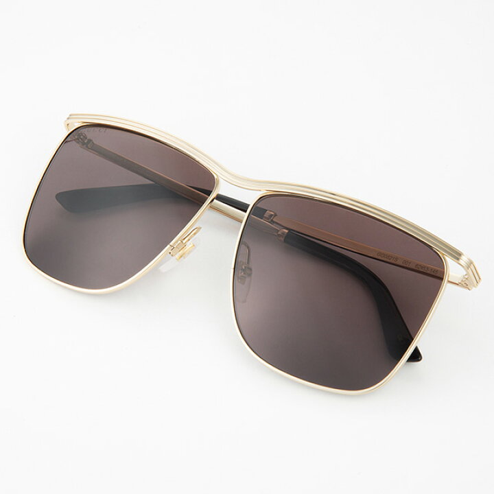 楽天市場】グッチ サングラス メンズ ブランド GUCCI GG0821S ゴールド  