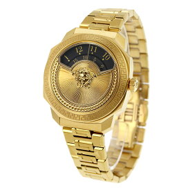 ヴェルサーチ ダイロス アイコン クオーツ 腕時計 ブランド メンズ レディース VERSACE VQU050015 アナログ ブラック ゴールド 黒 スイス製 父の日 プレゼント 実用的