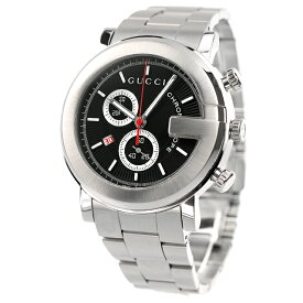 【クロス付】 グッチ 時計 メンズ GUCCI 腕時計 ブランド G-CHRONO G-クロノ ブラック YA101309 記念品 ギフト 父の日 プレゼント 実用的