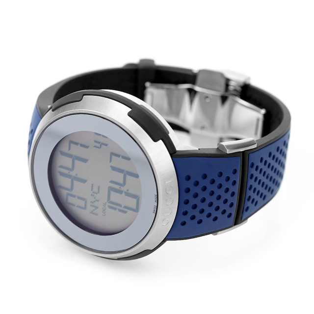本物の グッチ 時計 メンズ GUCCI 腕時計 アイXXL YA114105 ブルー