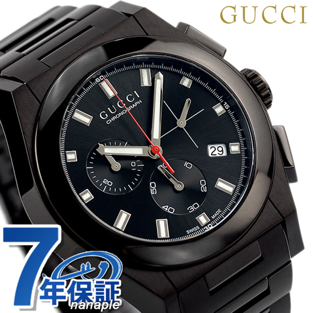 グッチ 時計 メンズ GUCCI 腕時計 パンテオン クロノグラフ オールブラック YA115237 | Infinitown