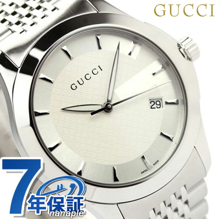 土日祝値引】【電池新品】【GUCCI】Gタイムレス YA126401 メンズ腕時計 