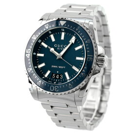 【クロス付】 グッチ 時計 メンズ GUCCI 腕時計 ブランド ダイヴ クオーツ YA136203 ブルー 記念品 ギフト 父の日 プレゼント 実用的