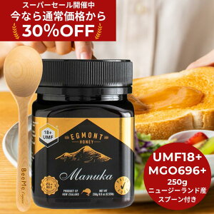 30%OFFIX[p[SALE芄yz}kJnj[ UMF18+ 250g }kJnj[pXv[ZbgGOgnj[Ёj[W[hY̖Y _ I 100VRi݂͂