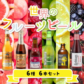 ビールセット 世界のフルーツビール 6種6本セット 第4弾送料無料 瓶 世界のビール 詰め合わせ 飲み比べ プレゼント ギフト長S