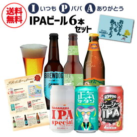 【あす楽】父の日 ギフト ビール 実用的 I(いつも)P(パパ)A(ありがとう) IPAビール6本セット 送料無料 ビールギフト 詰め合わせ アイピーエー インディアペールエール RSL