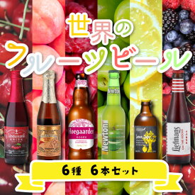 ビールセット 世界のフルーツビール 6種6本セット 第5弾送料無料 瓶 世界のビール 詰め合わせ 飲み比べ プレゼント ギフト長S