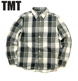 TMT ティーエムティー シャツ チェックシャツ ネルシャツ 長袖 HEAVY TWILL PLAID SHIRTS ブラック TSH-S2403 あす楽対応