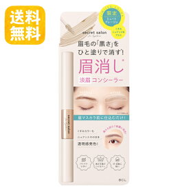 【送料無料】シークレットサロン 淡眉コンシーラー ミュートグレージュ 眉コンシーラー 眉毛消し 眉マスカラ下地 垢抜け眉 眉メイク BCL