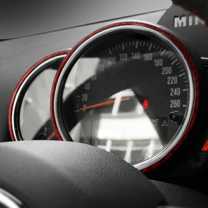 楽天市場】BMW MINI ミニ メーター リング カーボン ステッカー 全2色 
