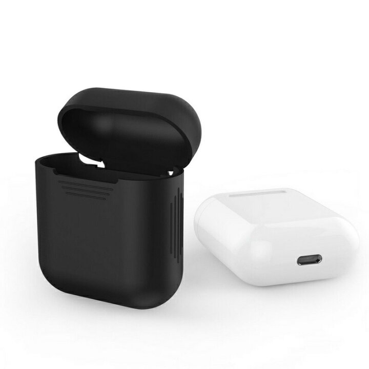 楽天市場】Airpods Airpods2 シリコン ケース カバー ブラック 黒 送料 