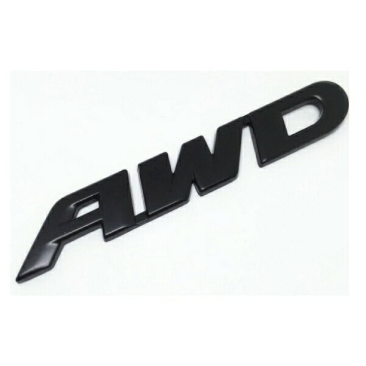 楽天市場】AWD エンブレム ブラック 金属製 汎用 送料無料 両面テープ 