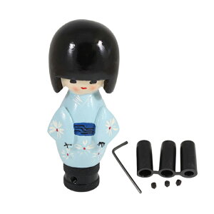 日本人形 シフトノブ 汎用 アダプター付き 座敷童 MT AT 女の子 こけし おもしろ トラック トヨタ ニッサン スズキ ホンダ スバル 三菱 アクセサリー カスタム パーツ カスタムパーツ 車用品