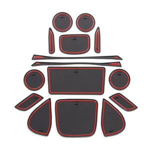 トヨタ 10系 15系 ヤリスクロス ノンスリップ ラバーマット 1台分 15枚セット ノンスリップマット ドリンクホルダー 専用 ドアポケット マット インテリア ゴムマット アクセサリー カスタム