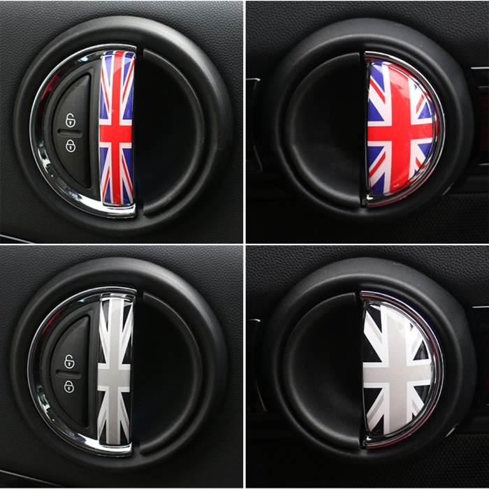 BMW MINI ミニ インナー ドア ハンドル ステッカー フロント/リア 合計4枚セット 全5色 送料無料 ドアノブ ドアハンドルカバー MINI  COOPER ミニクーパー | BeeTech