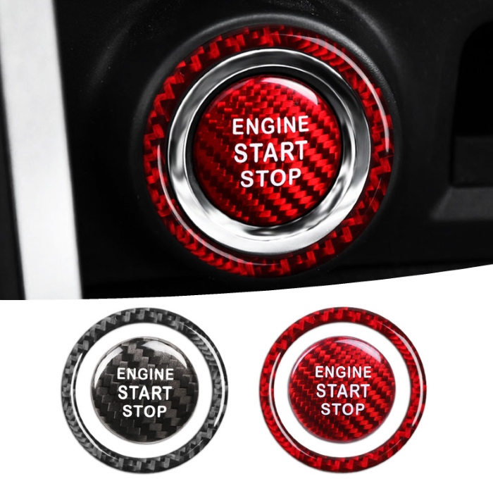 送料無料 リアルカーボン エンジンスタートボタンカバー トヨタ 86 スバル BRZ 全商品オープニング価格 カーボン エンジン スタート スターター リング オープニング 大放出セール ZN6 ZC6 ボタン 全2色 ステッカー プッシュスタート カバー