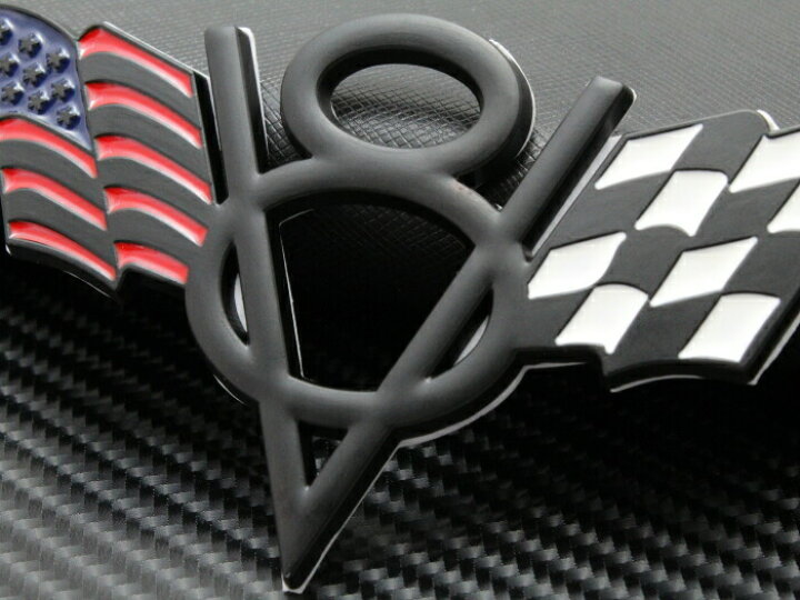 楽天市場 V8 エンブレム マットブラック 星条旗 チェッカーフラッグ コルベット シボレー フォードなど アメ車 汎用 ステッカー ドレスアップ カスタム パーツ カー用品のお店beetech 車用品 カーアクセサリー おしゃれ 女性 男性 人気 カーアクセ 小物 Beetech