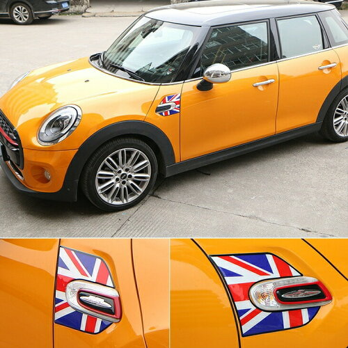 楽天市場 Bmw Mini ミニクーパー サイド スカットル ステッカー 全4色 左右セット F55 F56 F57 デカール ユニオンジャック チェッカーフラッグ フロント フェンダー トリム Beetech