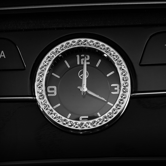 楽天市場】ベンツ 時計 クロック リング クリスタル 全3色 W205 W213
