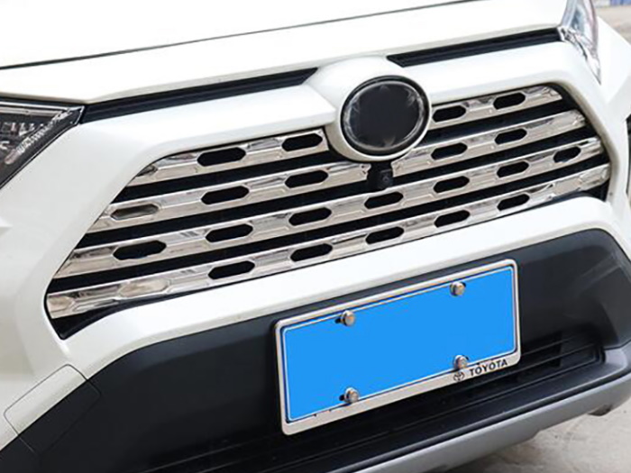 楽天市場】トヨタ 50系 RAV4 ステンレス製 フロントグリル カバー 1台