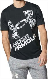 【代引不可】UNDER ARMOUR（アンダーアーマー） 1384796-001テック XLロゴ ショートスリーブTシャツ BLK/WHT トレーニング