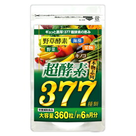 自然の恵みたっぷり!!超酵素377【メール便送料無料】※代引宅急便別途送料※