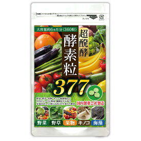 酵素 サプリ サプリメント 超醗酵 酵素粒377【メール便送料無料】 野草 クレンジング